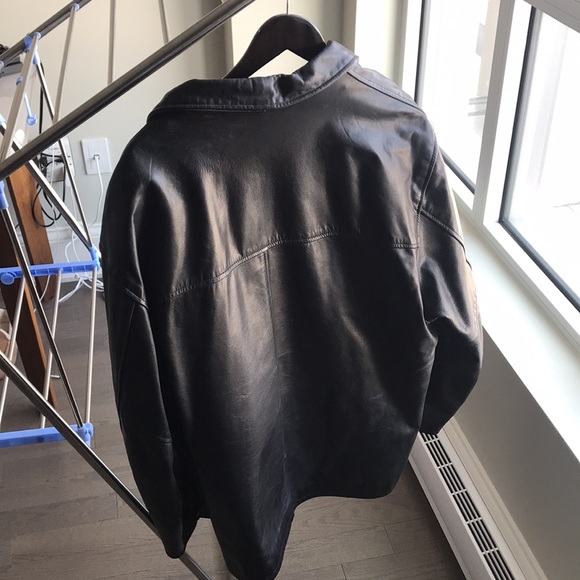 Like New Authentic Black Leather Jacket - Dimitri Leather - Picture 2 of 4